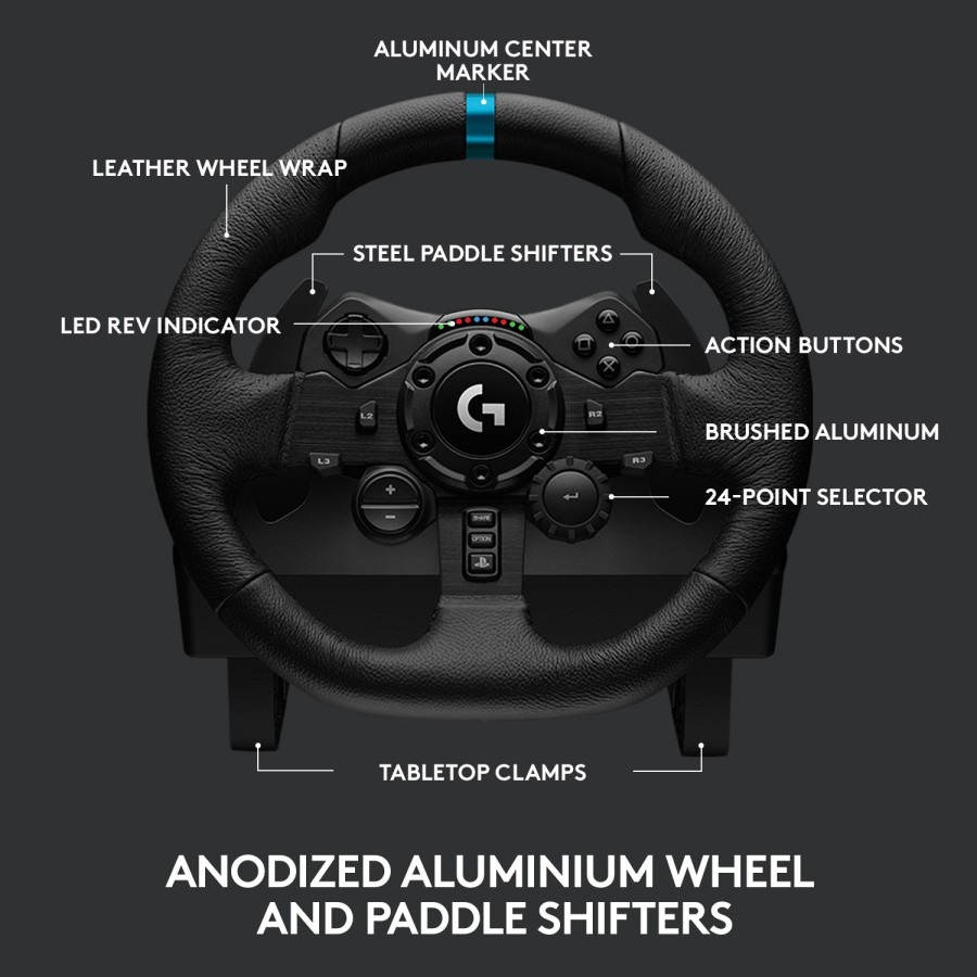 Logitech G923 True Force Steering Wheel Playstation Dual Clutch