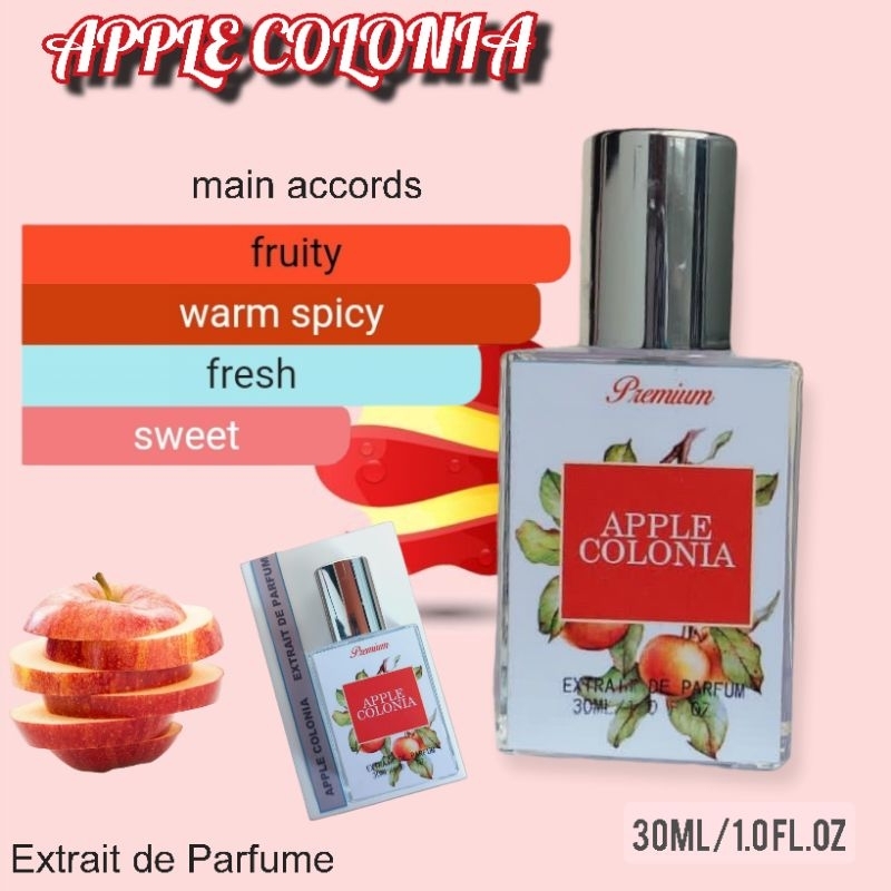 PARFUM PRIA DAN WANITA WANGI TAHAN LAMA EDT DAN EXTRAIT APPLE COLONIA 30ML DAN 50ML