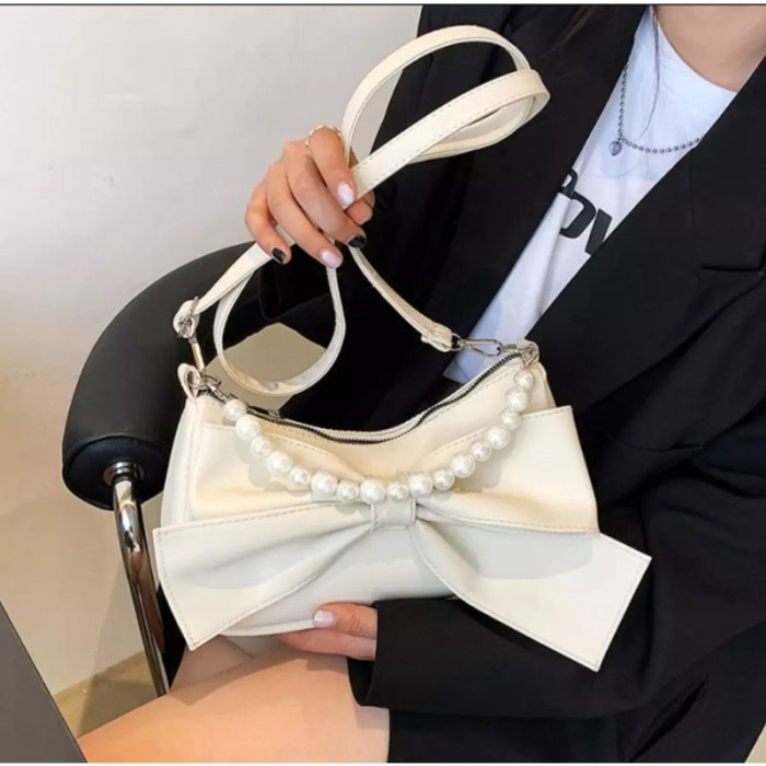 Tas Selempang Wanita Vintage Pearl Tape, Tas Wanita Terbaru Kekinian, Tas Wanita Terbaru 2023