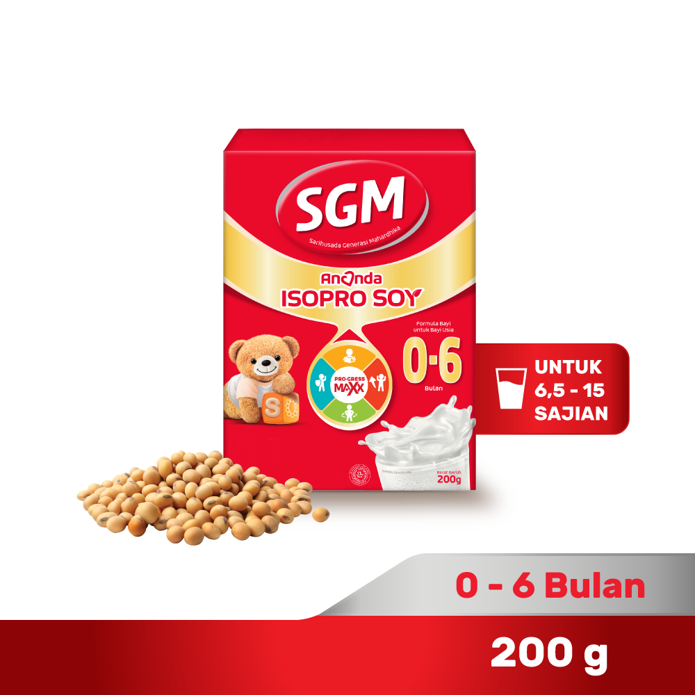 SGM Ananda ISOPRO SOY Soya 0 - 6 Bulan 200g - Susu Untuk Bayi Alergi Susu Sapi