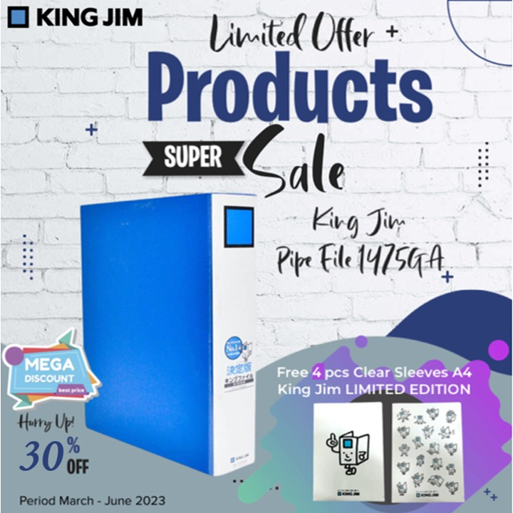 

Pipe File A4 King Jim 1475GA (Min Pembelian 10pcs)