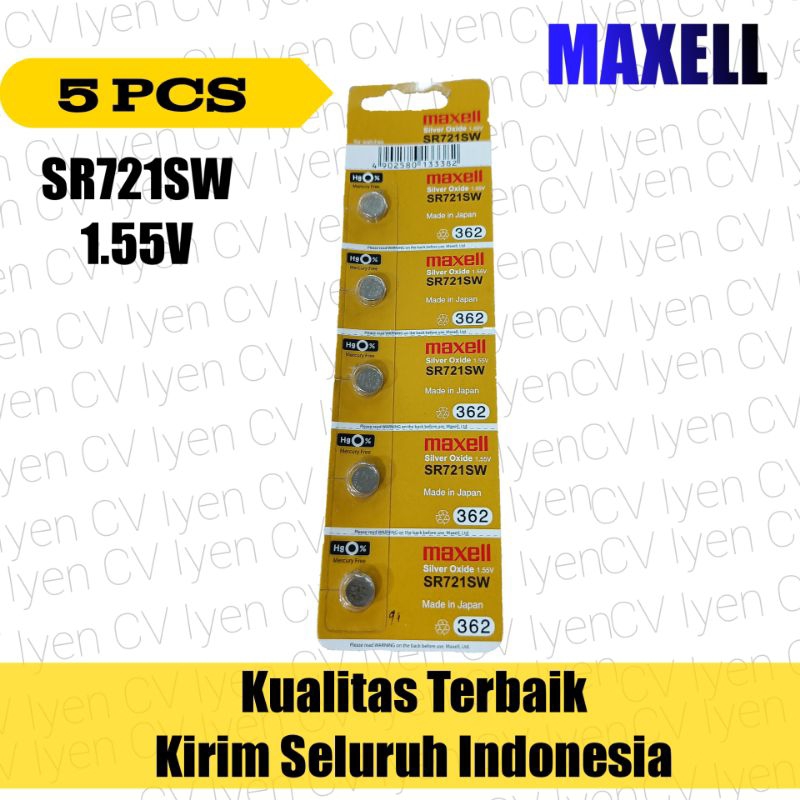Baterai jam tangan Maxell SR721SW / baterai sr721sw / baterai jam / baterai kancing