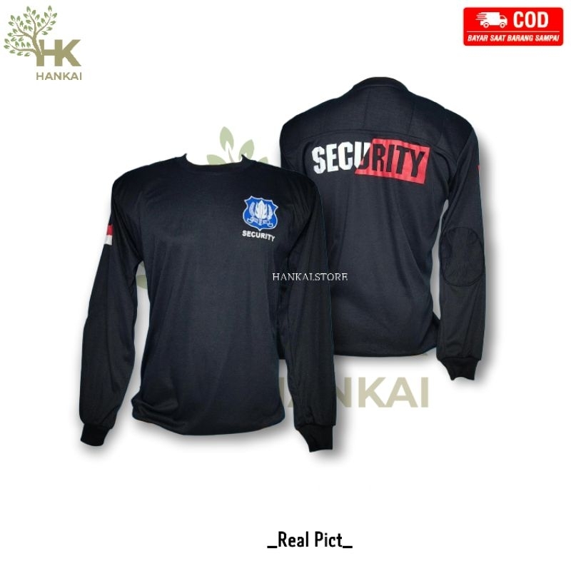 KAOS SATPAM SECURITY LENGAN PANJANG TERBARU / KAOS SECURITY TERBARU