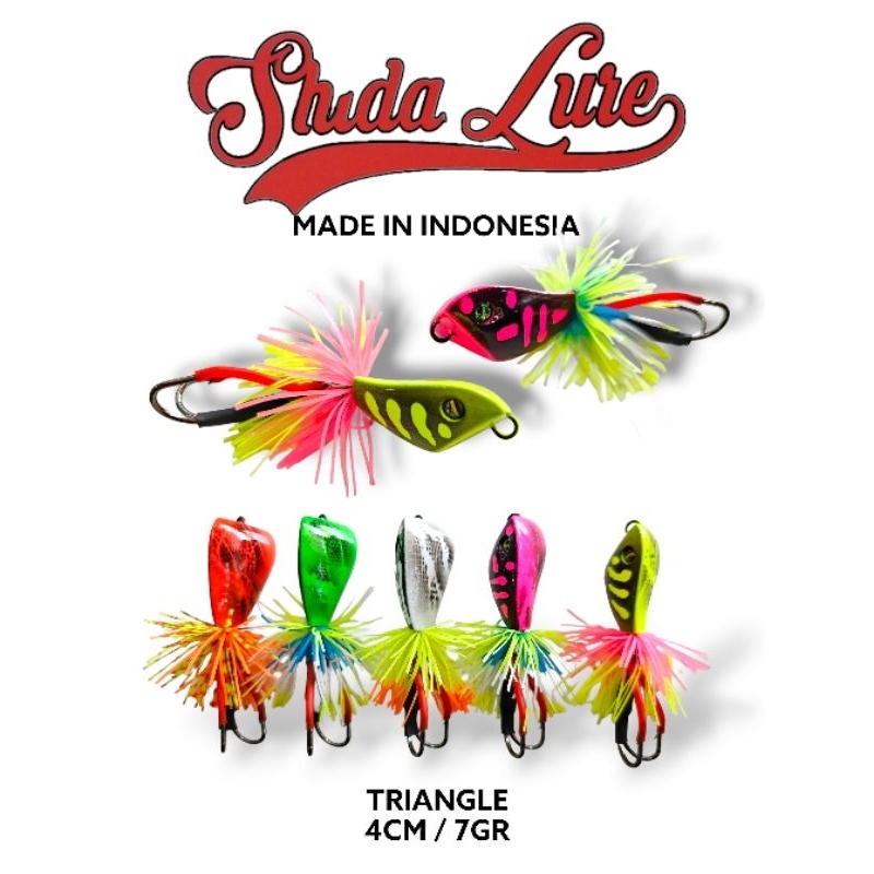 Umpan Casting Jump Frog Shida Triangle 4cm Body Rattle