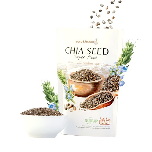 Chia Seed Organik 500 gram Black Chia Chiaseed Chiajoy Original