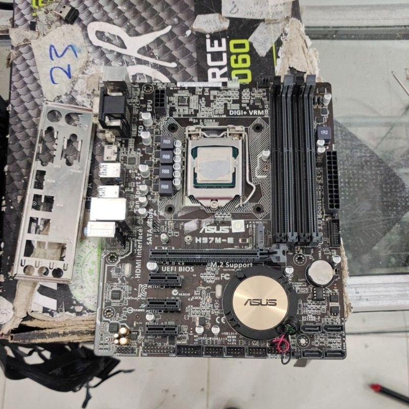 mainboard Asus h97m ddr3 procsesor core i5-4460 socket 1150 gen4 hasswell bukan z97 z170 z270 z370 d
