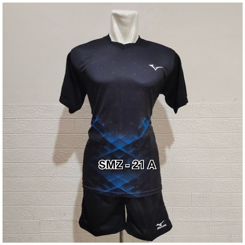 set Baju Voli Mizuno /Jersey Volly dan celana -printing Terbaru motif keren  MZ 21  atasan olahraga voli unisex ada size XXL