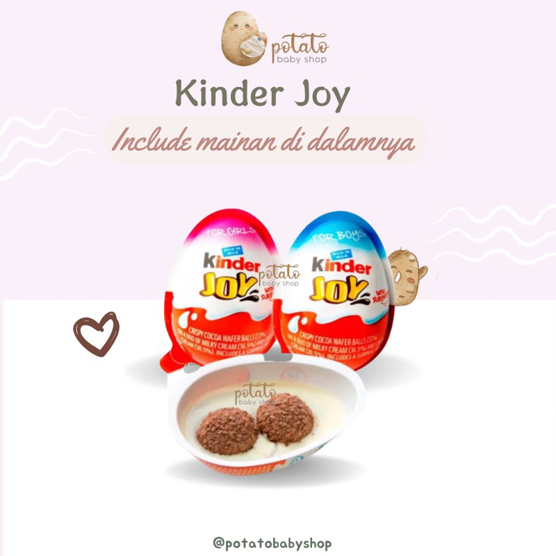 Kinder Joy 20 Gr - Snack Cokelat Anak Kinderjoy