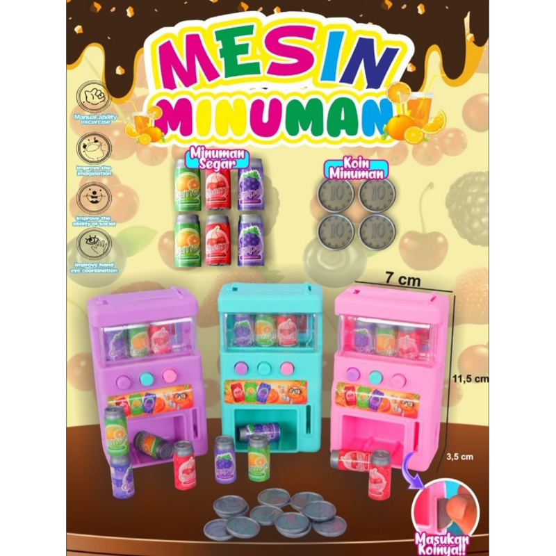 MAINAN MESIN MINUMAN KOIN MINI MURAH