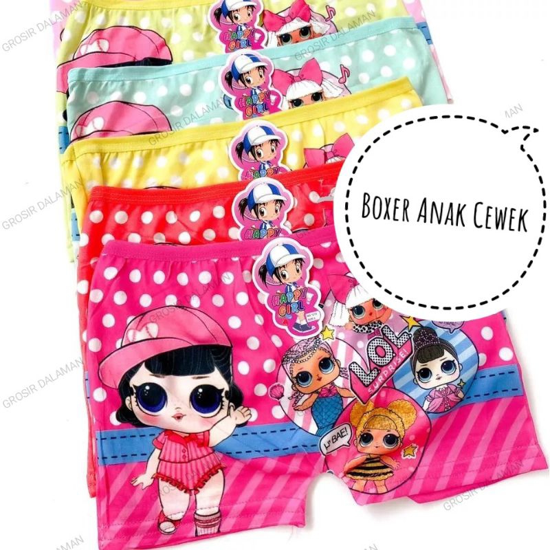 Boxer Anak Perempuan  Happy Girl ( BK )