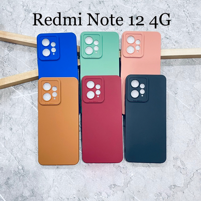 Softcase Xiaomi Redmi Note 12 Redmi Note 12 4G Redmi Note 12 5G Redmi Note 12 Pro Redmi Note 12 Pro 5G Case 3D Pro Camera Gel Silika Casing