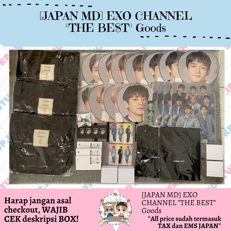 [stuffkpop.id] [JAPAN MD] EXO CHANNEL "THE BEST" Goods