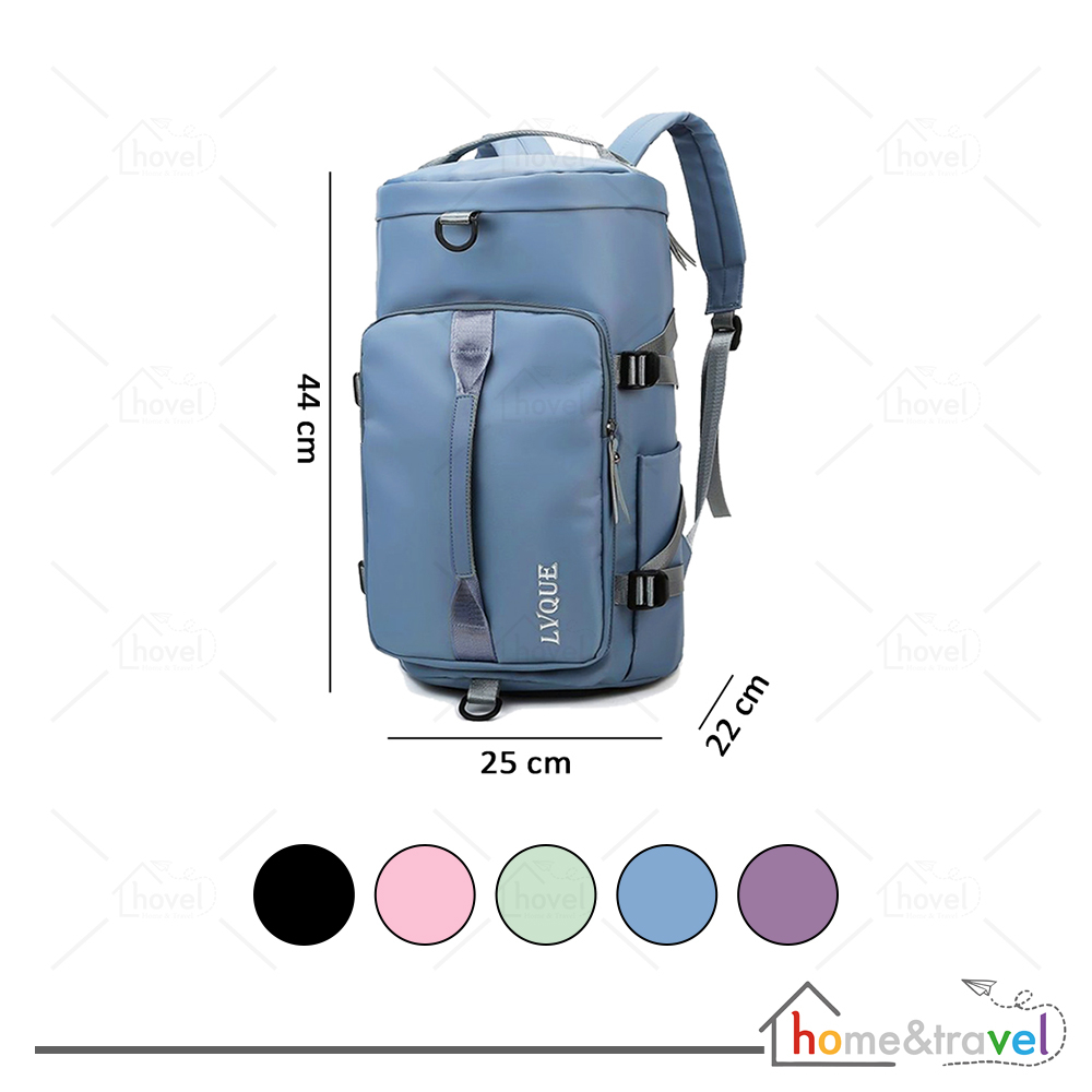 HOVELSHOP Travel Bag 4in1 Selempang Gym Olahraga Kerja Backpack Lipat Hand Carry