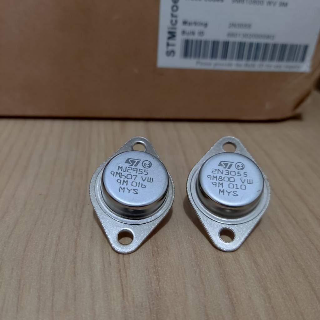 Transistor jengkol 2N3055 MJ2955 MALAYSIA original