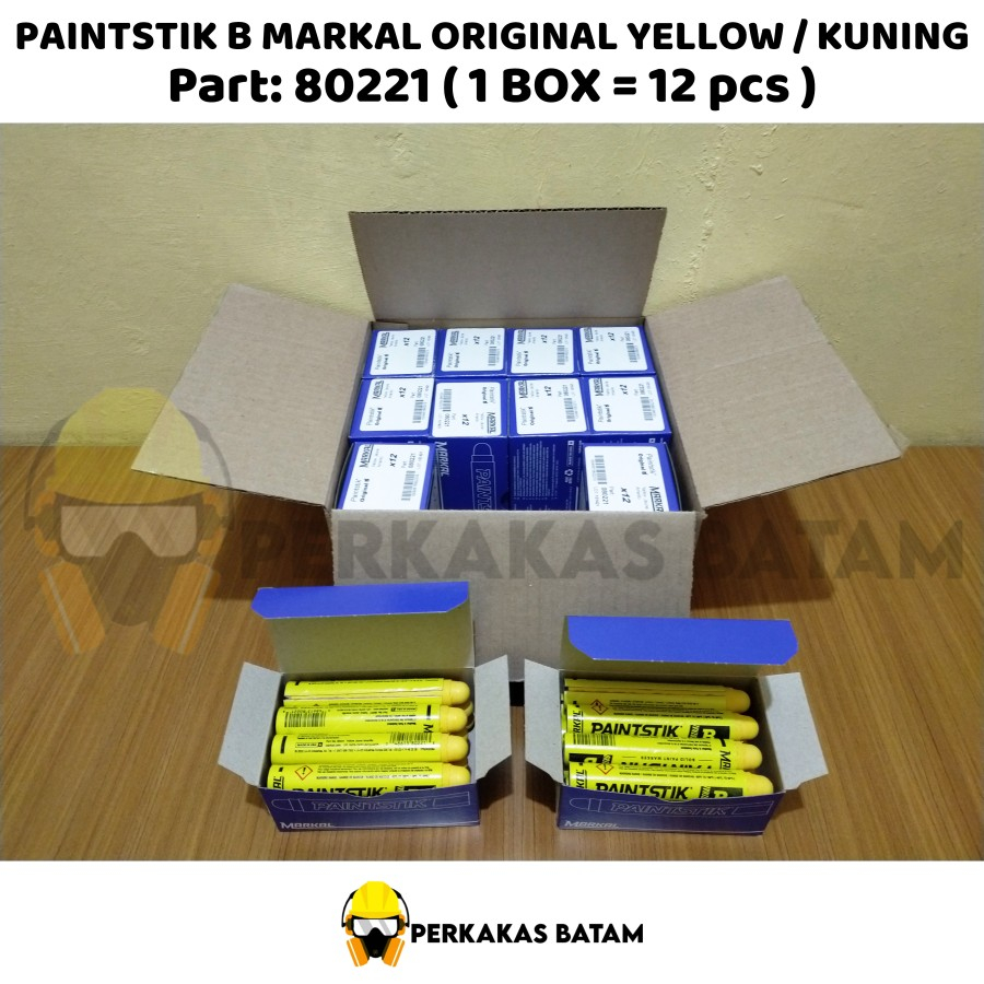 

Paint Stick Markal B Yellow 12Pc- Marker Penanda Logam Pipa Kaca Karet