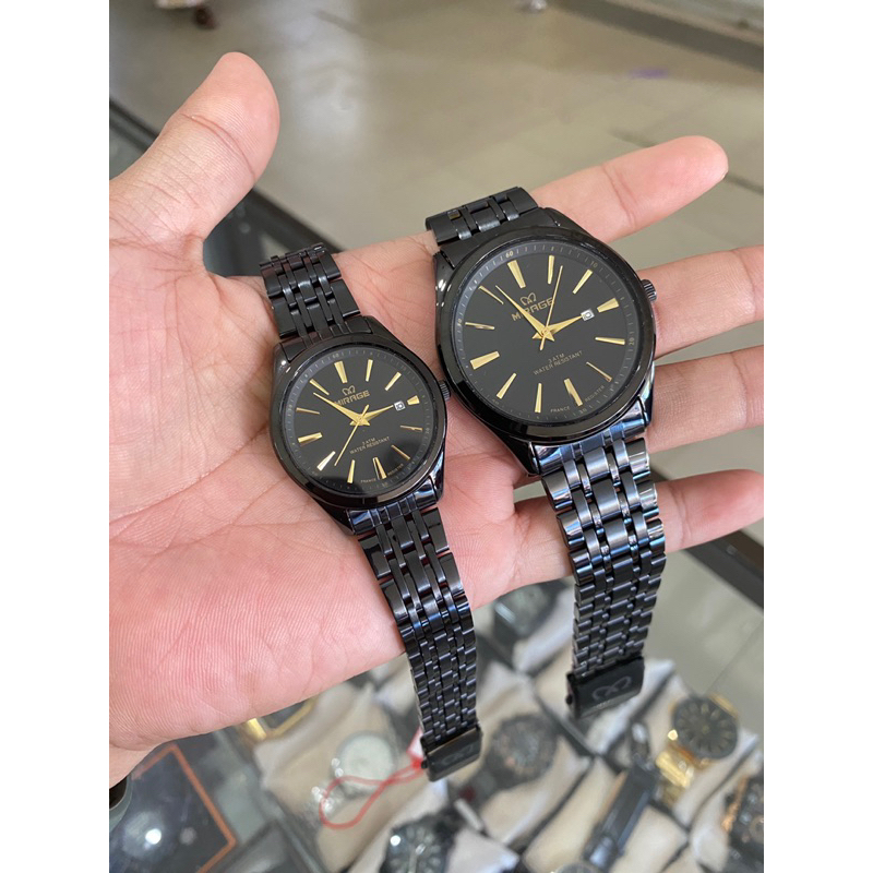 JAM TANGAN MIRAGE FULL BLACK HITAM TERBARU