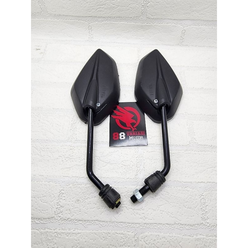 Spion Standar Bawaan Yamaha Jupiter Gagang Chrome dan Hitam - Spion Standar Yamaha Jupiter Universal - Spion Jupiter Nmax Mio Aerox Vega Vixion Dan Yamaha Lainnya