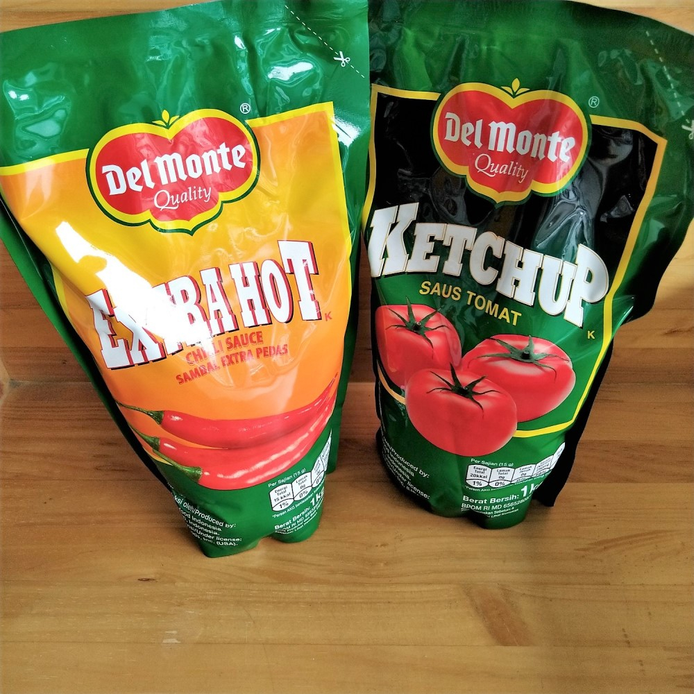 

Del Monte Extra Hot Chili Sauce / Ketchup / Sambal Extra Pedas / Saus Tomat 1 Kg