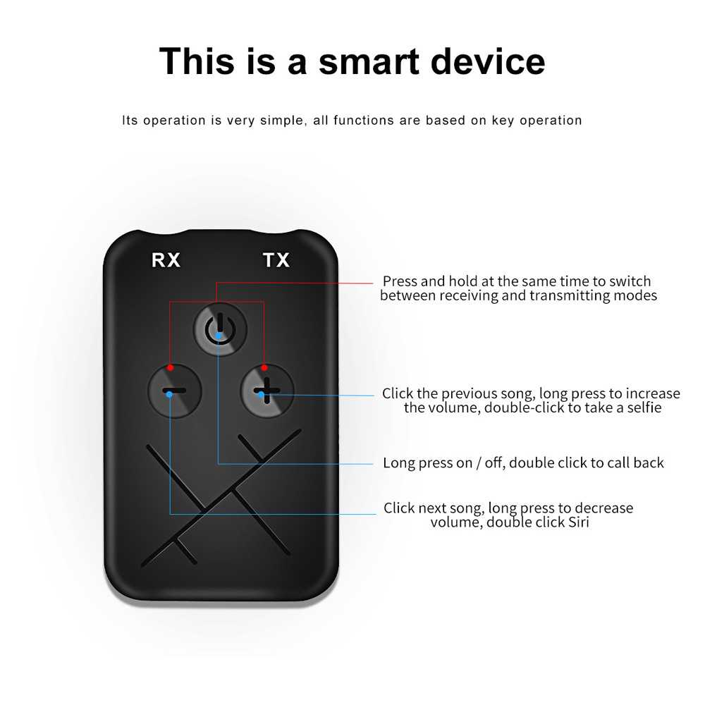 Audio Bluetooth Receiver Transmitter 5.0 Stereo AUX RCA AptX Suara Jernih Detail Jangkauan Luas