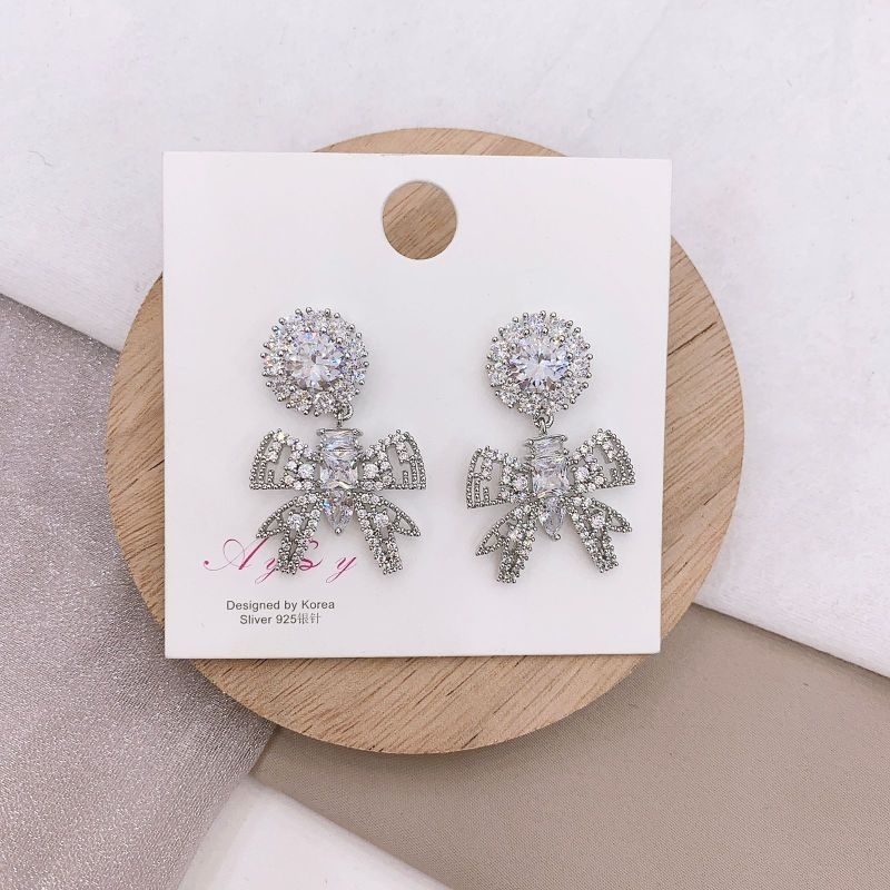 Anting Silver925 Perak Mata Kilau anting silver Anti Karat anti alergi premium Quality S020