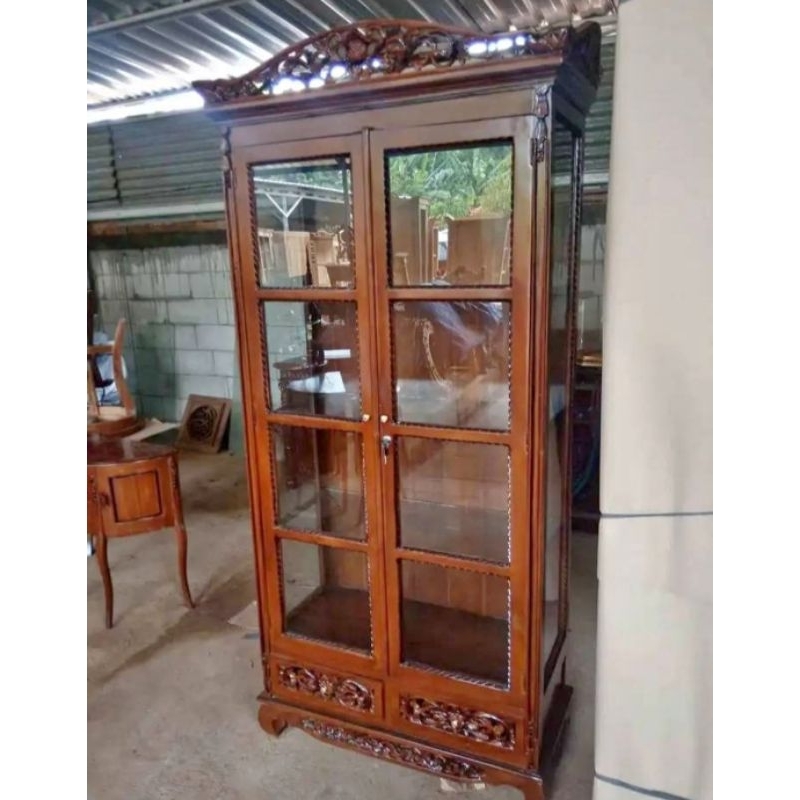 Lemari Hias Ukir Palembang