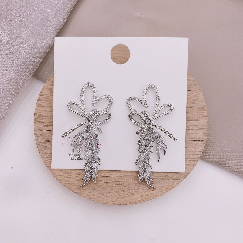 Anting Silver925 Perak Mata kilau Starling Silver Mirip emas asli Premium Quality Anti karat Anti Alergi  karatan S883