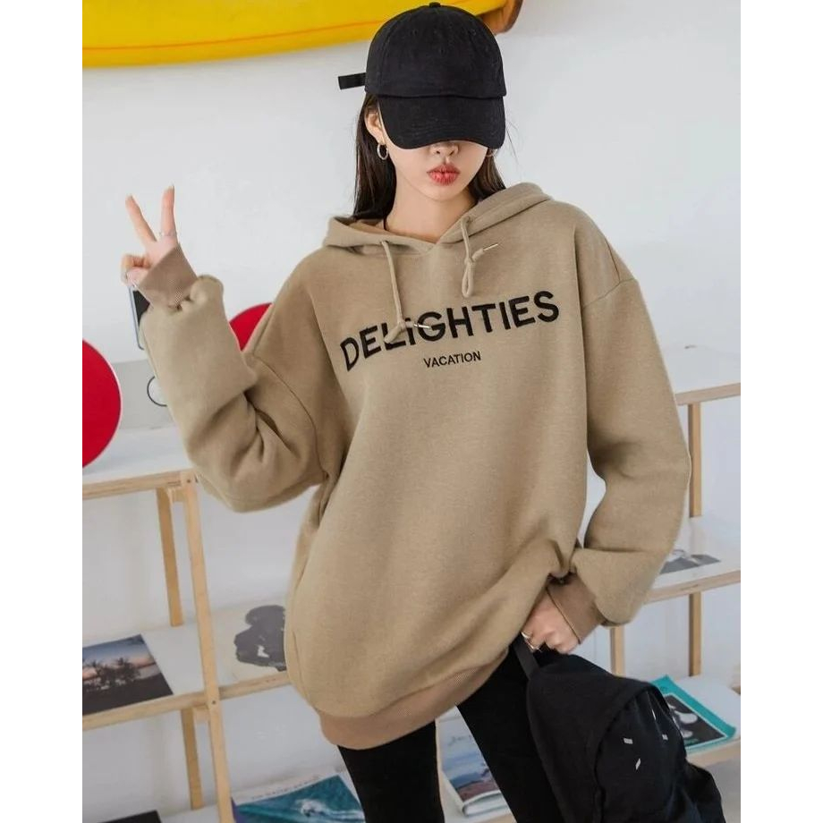 DELIGHTS SWEATER OVERSIZE SWEATER KOREAN STYLE FLEECE