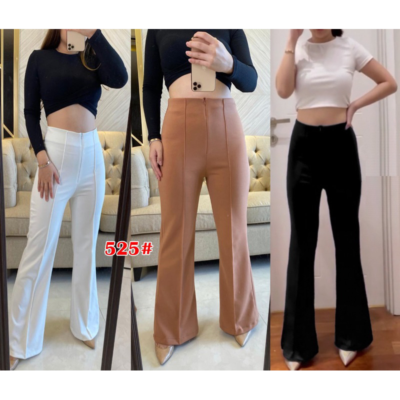 525# HW pants/celana kantor/celana fashion wanita/Cutbray celana