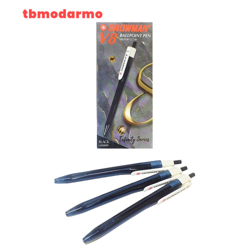 

TBMO PACK BOLPEN SNOWMAN V8 - HITAM @ 12 PCS