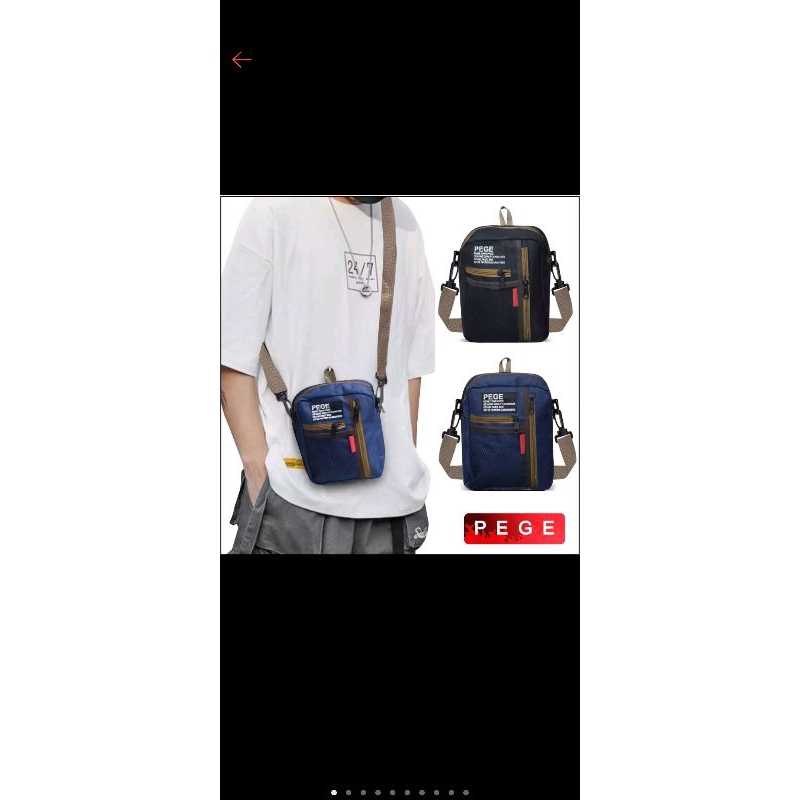 tas selempang pege pria distro premium