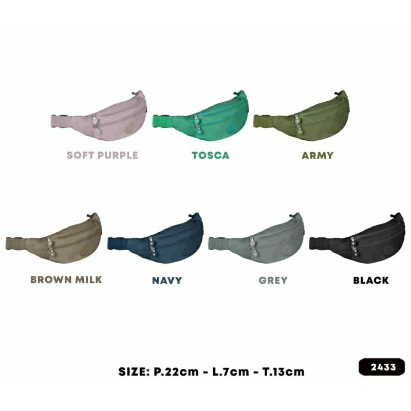 Tas pinggang wanita kipling 2433 waist bag import waterproof cyutebags