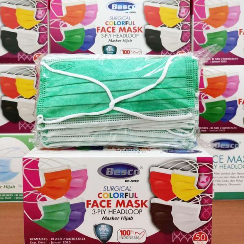 Masker Altamed Headloop Hijab 3ply isi 50pcs Kemenkes Best Quality Semarang