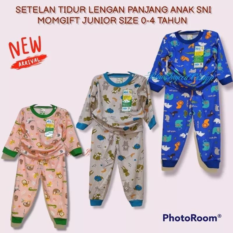 Paket hemat 3 pasang setelan moms gift lengan panjang, lengan pendek dan kensi