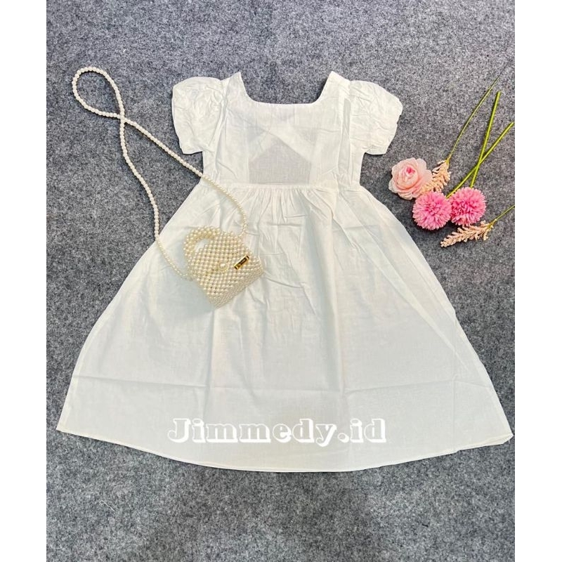 Jimmedy.id - Dress X Anak Perempuan Umur 3-7 Tahun Bahan Katun