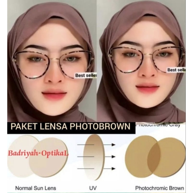 KACAMATA PHOTOBROWN / KACAMATA MINUS & CYLINDER & NORMAL / KACAMATA AMAYA
