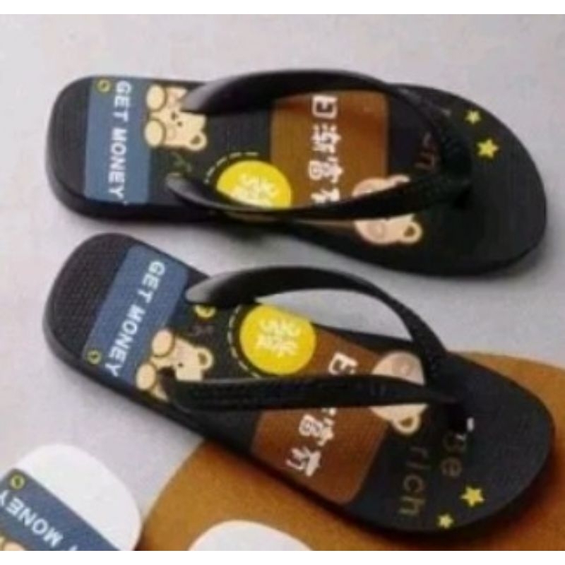 SANDAL JEPIT WANITA THE GRASS HAS-Gift money hitam