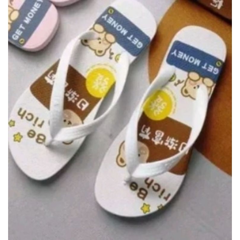 SANDAL JEPIT WANITA THE GRASS HAS-Gift money putih