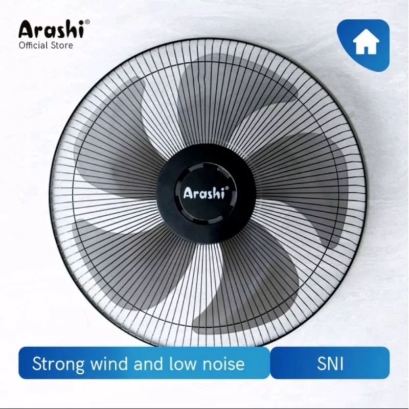 Kipas Angin Dinding Arashi 16 inch / Wall Fan Arashi 16 inch Tornado ( Baling Besi )