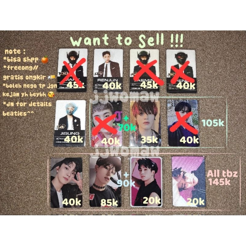 Want To Sell PC NCT & THE BOYZ Lenti Scratch, matching game, stealer, ticket stealer, lenticular ste
