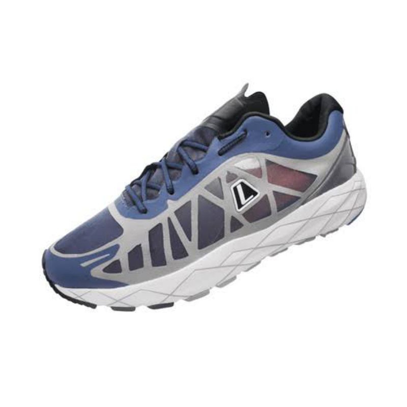 Sepatu League Lari Biru Valiant U Running Shoes Pria Original Murah Terbaru