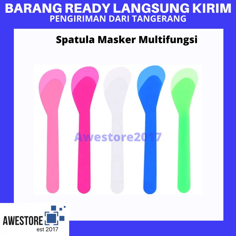 Spatula Masker Sendok Plastik Mask Cream Mixer Aduk Krim Skincare Mini