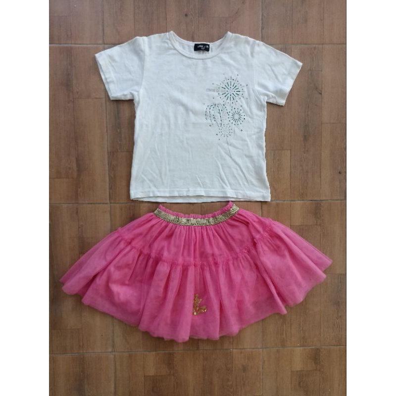 setelan import anak perempuan usia 5-6thn merk comme ca ism