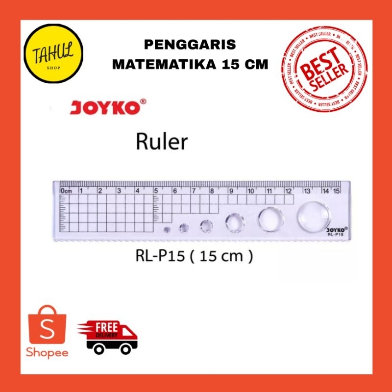 

PENGGARIS MATEMATIKA JOYKO 15 CM