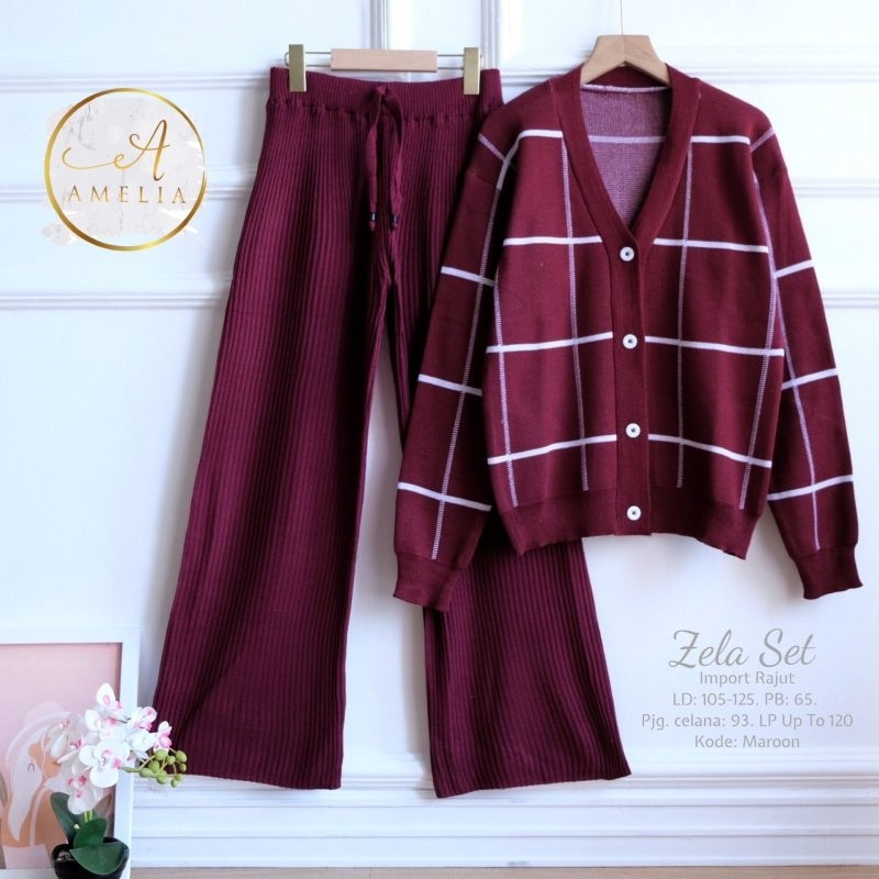 zela set maroon