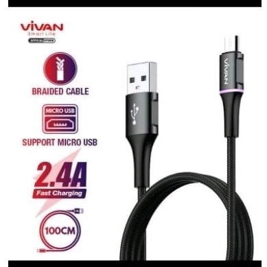 KABEL DATA CHARGER VIVAN VDM100 USB MICRO