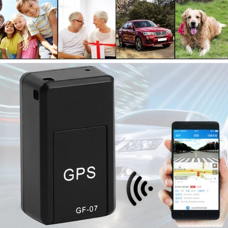 Pelacak GPS Mini GF07 GPS Alat Perekam Lokasi GPS Anti Hilang Mendukung Operasi Jarak Jauh GPRS Ponsel