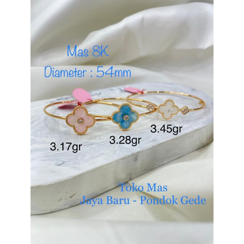 Bangle Gelang VC oval mas 8K
