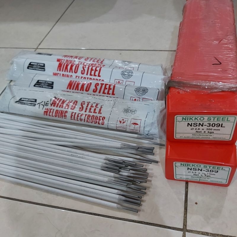 KAWAT LAS STAINLESS NIKKO STEEL NSN 308L 3,2 x 350MM (1 KG)