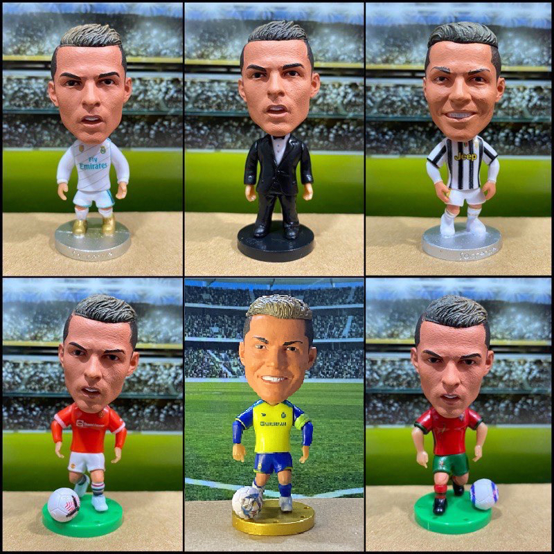 Figure pemain Cristiano Ronaldo / Al nassr Jv Mdrd MU / Miniatur Figurine pemain bola Ronaldo POrtug