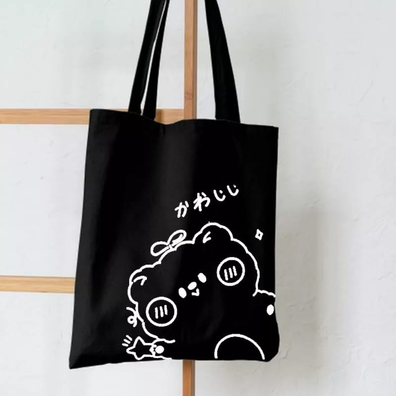 SNOW Totebag Wanita Pria Remaja Tote Bag Korean Style By Rizkibag